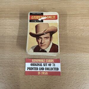 1958 Topps TV Westerns Gunsmoke Steve Mcqueen Complete set 71 Trading Cards